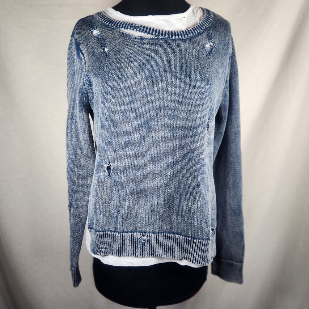 NWT 100% Cotton 100% Cool Generation Love Small 2 Piece Sweater/Tee Grunge Combo